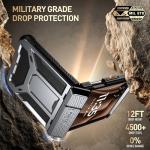 Poetic Spartan Case for Motorola Moto Razr + Plus 2024/Moto Razr+ Plus 2025,[Kickstand][Hinge Protection], Full-Body Rugged Shockproof Protective Cover with Kickstand, Metallic Gun Metal