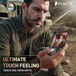 Poetic Spartan Case for Motorola Moto Razr + Plus 2024/Moto Razr+ Plus 2025,[Kickstand][Hinge Protection], Full-Body Rugged Shockproof Protective Cover with Kickstand, Metallic Gun Metal