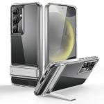 ESR for Samsung Galaxy S24 Plus Phone Case, 3 Stand Modes Kickstand for S24+ Cover, Military-Grade Drop Protection, Slim Fit, Boost Series Case, Clear