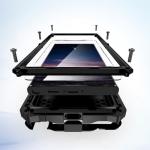 Lunivop for Samsung Galaxy S24 Ultra Case Heavy Duty Metal Phone case para Built-in Screen Lens Protection Protective dust Proof Military Grade Rugged [The Fingerprints Don't Work] Black