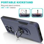 for Motorola Moto G Power 5G 2025 Case [15 FT Military Grade Drop Protection] with 2X Tempered Glass Screen Protector, Heavy-Duty Shockproof Kickstand Case for Moto G Power 5G 2025 Dark Blue