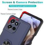 for Motorola Moto G Power 5G 2025 Case [15 FT Military Grade Drop Protection] with 2X Tempered Glass Screen Protector, Heavy-Duty Shockproof Kickstand Case for Moto G Power 5G 2025 Dark Blue