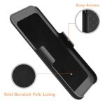 Fingic Case for iPhone 15 Case,iPhone 15 Belt Clip Holster Cases Slim Combo Shell with Kickstand Swivel Belt Clip Holster Rugged Shockproof Antiscratch Protective Cover for iPhone 1 5 6.1 inch(Black)