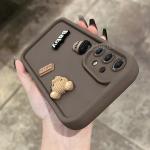 A 52 53 13 73 33 72 Cute 3D Bear Liquid Silicone Case For Samsung Galaxy A52 A53 A33 A72 A73 A51 A71 A50 A70 Cartoon Soft Cover