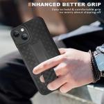 Fingic Case for iPhone 15 Case,iPhone 15 Belt Clip Holster Cases Slim Combo Shell with Kickstand Swivel Belt Clip Holster Rugged Shockproof Antiscratch Protective Cover for iPhone 1 5 6.1 inch(Black)