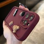 A 52 53 13 73 33 72 Cute 3D Bear Liquid Silicone Case For Samsung Galaxy A52 A53 A33 A72 A73 A51 A71 A50 A70 Cartoon Soft Cover