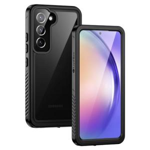 Lanhiem for Samsung Galaxy A54 5G Phone Case, IP68 Waterproof Dustproof, [Built-in Screen Protector] Full Body Protective Phone Case for Samsung Galaxy A54, Black/Clear