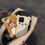 For Samsung Galaxy S25 Ultra S24 Plus S23 S25 Plus Couple Rilakkuma Bear 3D Cartoon Silicon Back Phone Case for Galaxy S24 Ultra