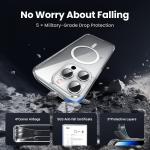 UGREEN Magnetic Case for iPhone 17 16 15 14 13 Pro Max Case Shockproof Cover for iPhone 16 Pro Max Plus 16pro Macsafe TPU Cases