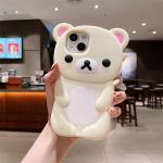 For Samsung Galaxy S25 Ultra S24 Plus S23 S25 Plus Couple Rilakkuma Bear 3D Cartoon Silicon Back Phone Case for Galaxy S24 Ultra
