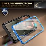 Poetic Revolution Case for Motorola Moto Edge 2025 [Not for 2024 Version], [Slide Camera Cover], Full-Body Military Grade Rugged Shockproof Cover with Kickstand and Built-in-Screen Protector, Blue