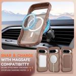 BENTOBEN Magnetic for Google Pixel 10 Pro Case Cute, Curly Wavy Pixel 10Pro Case [Compatible with MagSafe] Anti-Slip Bumper Matte Slim Women Men Boys Phone Cover for Google 10Pro 6.3", Desert Titanium