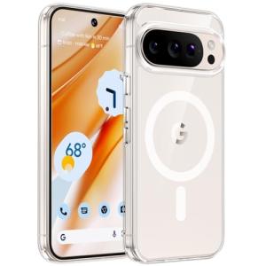 TAURI for Google Pixel 10 Pro XL Case, Compatible with Magsafe, Military-Grade Protection, Yellowing Resistant, Scratch-Resistant Back, Shockproof Phone Case for Pixel 10 Pro XL, Clear