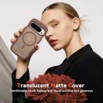 BENTOBEN Magnetic for Google Pixel 10 Pro Case Cute, Curly Wavy Pixel 10Pro Case [Compatible with MagSafe] Anti-Slip Bumper Matte Slim Women Men Boys Phone Cover for Google 10Pro 6.3", Desert Titanium