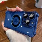 N Nucwin Magsafe Case for iPhone 15 16 17 Pro Max Air Plus Airbag Shockproof Clear Silicone Cover for iPhone 11 12 13 14 Pro Max