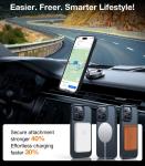 TORRAS Ultra Magnetic for iPhone 15 Pro Case, [3X Military-Grade Drop Tested] [Compatible with MagSafe], Shockproof Translucent Durable Slim Protective Anti-Scratch Anti-Fingerprint, Black