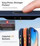 TORRAS Magnetic Shockproof for iPhone 17 Pro Case, Fit for MagSafe, Military-Grade Protection, Camera Control Button, Slim Translucent Anti-Fingerprint Phone Case for iPhone 17 Pro 6.3", Deep Blue