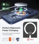 TORRAS Magnetic Shockproof for iPhone 17 Pro Case, Fit for MagSafe, Military-Grade Protection, Camera Control Button, Slim Translucent Anti-Fingerprint Phone Case for iPhone 17 Pro 6.3", Deep Blue