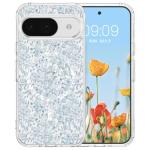 RALEAVO for Google Pixel 10/10 Pro Case Compatible with MagSafe Clear Floral Pattern Design Cute for Girls Women Slim Magnetic Hard Back Shockproof Phone Case for Pixel 10/10 Pro,Blue Flowers