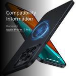 TORRAS Magnetic Slim Fit Designed for iPhone 15 Pro Case 2023, [Compatible with MagSafe] [Ultra Thin] Protective Matte Hard PC Cover Anti-Scratch Phone Case for iPhone 15 Pro, Black Titanium
