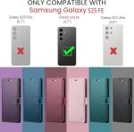 FLIPALM Wallet Case for Samsung Galaxy S25 FE, RFID Blocking Credit Card Holder, PU Leather Folio Flip Kickstand Protective Shockproof Cover for Galaxy S25 FE (Purple)