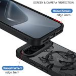 BENTOBEN Magnetic for Google Pixel 10 Case with Cute Butterfly Pattern, [Compatible with MagSafe] Translucent Matte Slim Shockproof Women Girl Protective Phone Case for Google Pixel 10,Black