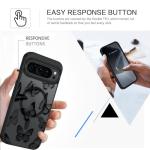 BENTOBEN Magnetic for Google Pixel 10 Case with Cute Butterfly Pattern, [Compatible with MagSafe] Translucent Matte Slim Shockproof Women Girl Protective Phone Case for Google Pixel 10,Black