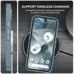 BENTOBEN for Google Pixel 9 Case [Compatible with Magsafe] Translucent Matte Magnetic Pixel 9 Case Slim Thin Shockproof Women Men Girls Boys Protective Phone Cases for Google Pixel 9 6.3", Grey Blue