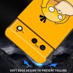 Cartoon P-Pokemon P-Pikachus Art For Google Pixel 9 8 7A 7 6A 6 5A 5 4 4A XL 5G Black Silicon Shockproof Shell Back Phone Case