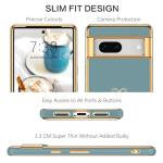 BENTOBEN for Google Pixel 7 Case, Google Pixel 7 Phone Case Cute Electroplating Heart Camera Protection TPU Protective Lightweight Flexible Non-Slip Bumper Shockproof Google Pixel 7 Case 6.3", Grey
