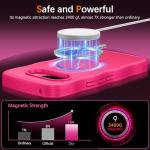 BENTOBEN for Google Pixel 9a Case [Compatible with MagSafe] Cute Curly Wavy Anti-Slip Bumper Magnetic Matte Slim Thin Soft Women Girls Boys Protective Phone Cover for Google Pixel 9a 6.3", Hot Pink