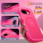 BENTOBEN for Google Pixel 9a Case [Compatible with MagSafe] Cute Curly Wavy Anti-Slip Bumper Magnetic Matte Slim Thin Soft Women Girls Boys Protective Phone Cover for Google Pixel 9a 6.3", Hot Pink