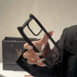 Cute Cat Ear Transparent Case For iPhone 17Air 12 13 14 15 16 Pro Max 11 Shockproof Acrylic Back Cover Silicone Kawaii Funda