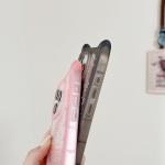 Cute Cartoon Cat Ear Glitter Sequins Transparent Case  For iPhone 17 16 15 Plus 14 Pro Max 13 12 Soft Silicone Shockproof Cover