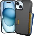 Smartish iPhone 15 Pro Wallet Case - Wallet Slayer Vol. 1 [Slim + Protective] Credit Card Holder - Drop Tested Hidden Card Slot Cover Compatible with Apple iPhone 15 Pro Case Wallet - Black Tie Affair