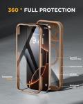 Miracase Magnetic for iPhone 16 Pro Max Case 6.9'' [Compatible with MagSafe] Full-Body Phone case with Built-in Glass Screen Protector& Camera Protector,Drop Proof 16 Pro Max Cover,Desert Brown