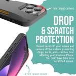 Smartish iPhone 15 Pro Wallet Case - Wallet Slayer Vol. 1 [Slim + Protective] Credit Card Holder - Drop Tested Hidden Card Slot Cover Compatible with Apple iPhone 15 Pro Case Wallet - Black Tie Affair