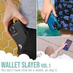 Smartish iPhone 15 Pro Wallet Case - Wallet Slayer Vol. 1 [Slim + Protective] Credit Card Holder - Drop Tested Hidden Card Slot Cover Compatible with Apple iPhone 15 Pro Case Wallet - Black Tie Affair