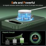 BENTOBEN for Magnetic Google Pixel 10 Pro Case, Phone Case for Google Pixel 10 Pro [Compatible with Magsafe] Translucent Matte Slim Shockproof Drop Protective Girl Women Men Boy Cute Cover, Dark Green