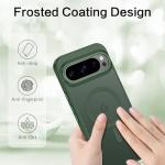 BENTOBEN for Magnetic Google Pixel 10 Pro Case, Phone Case for Google Pixel 10 Pro [Compatible with Magsafe] Translucent Matte Slim Shockproof Drop Protective Girl Women Men Boy Cute Cover, Dark Green