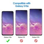 JETech Slim Fit Case for Samsung Galaxy S10e, Thin Phone Cover with Shock-Absorption and Carbon Fiber Design (Black)