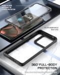 Poetic Guardian Case for Motorola Moto Edge 2025 [Not for 2024 Version], [20FT Mil-Grade Drop Tested], Full Body Hybrid Shockproof Bumper Cover with Built-in Screen Protector, Black/Clear