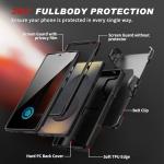 TONGATE Magnetic Stand for Samsung Galaxy S25 Ultra Case with Privacy Screen Protector, [Compatible with Magsafe] [Military Drop Protection] S25 Ultra Case with Camera Cover & Belt Clip, Black 6.9"