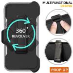 3 IN 1 Heavy Duty Armor Shockproof + Belt Clip Case For iPhone 16 14 13 12 11 15Pro MAX 12/13 MINI XSMAX XR X XS SE 6 7 8 PLUS