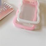 2IN1 Cute Curly Wavy Transparent Phone Case For Google Pixel 10 9 Pro 8 A Candy Color Shockproof Hard Cover For Google Pixel 7A