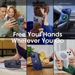 Metal Ring Stand Matte Magnetic Case for Magsafe IPhone 17 Air 15 14 13 12 11 16 Pro Max Plus with Lens Protector Mac Safe Cover