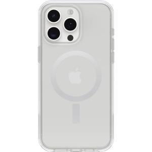 OtterBox iPhone 15 Pro MAX (Only) Symmetry Series Clear Case (Clear), Snaps to MagSafe, Ultra-Sleek, Raised Edges Protect Camera & Screen