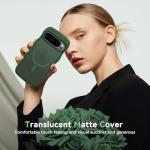 BENTOBEN Magnetic for Google Pixel 10 Pro XL Case Cute, Curly Wavy Pixel 10ProXL Case [Compatible with MagSafe] Anti-Slip Bumper Matte Slim Women Girls Boys Cover for Google 10ProXL 6.8", Deep Green