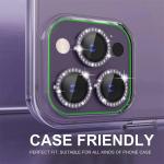 Sparkly Rhinestone Camera Lens Protector Case For iPhone 17 16 15 14 13 12 11 Pro Max 15 16 Plus 16E Screen Protector Film