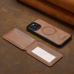 2 In 1 Detachable Leather Case For iPhone 16 17 Air 16E 15 14 13 12 11 Pro XS Max XR 8 Plus SE Card Pocket Magnetic Phone Cover